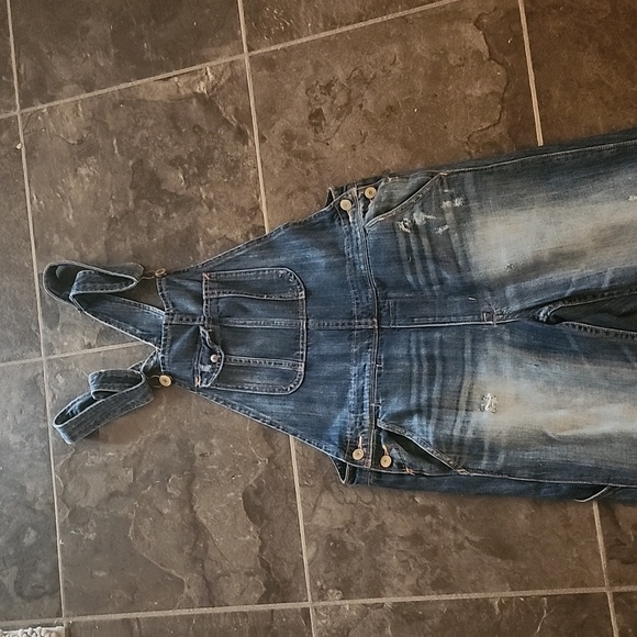 🌷American Eagle Distressed Overalls - Picture 6 of 11